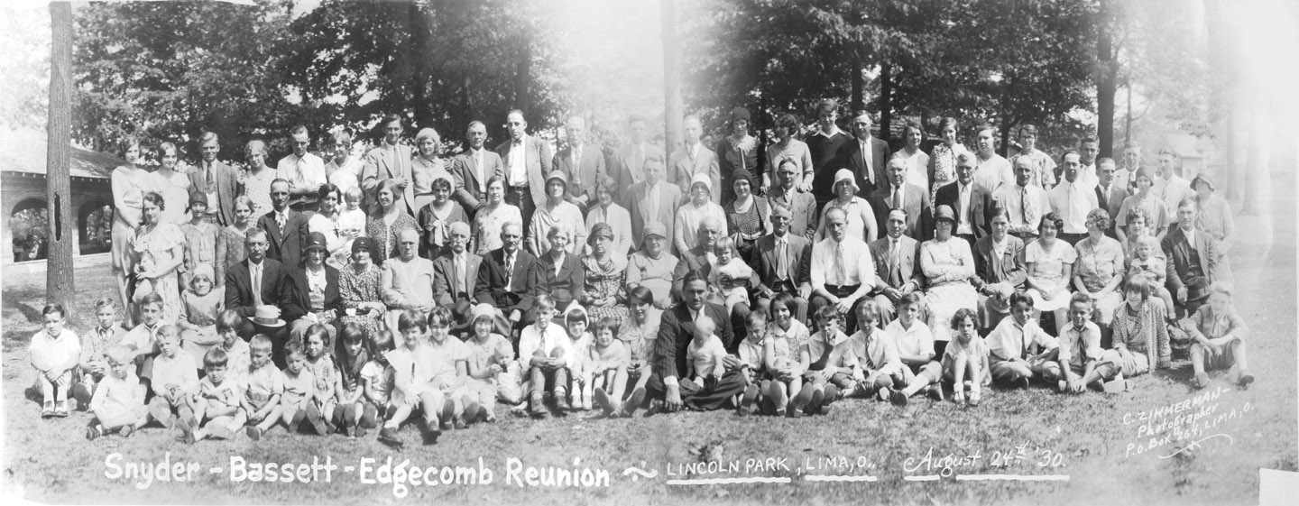Image of 1930 Bassett-Edgecomb-Snyder Reunion